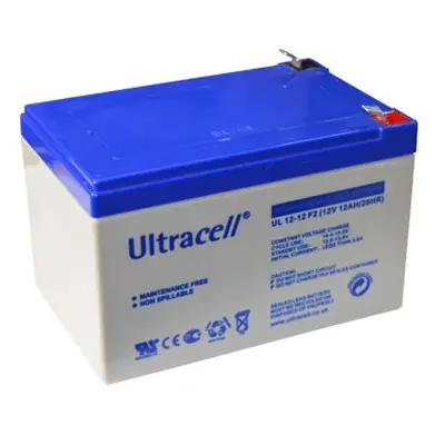 Ultracell UL12-12 F2 (12V - 12Ah), VRLA-AGM záložní baterie