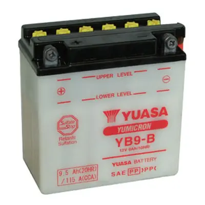 Motobaterie YUASA (originál) YB9-B, 12V, 9Ah