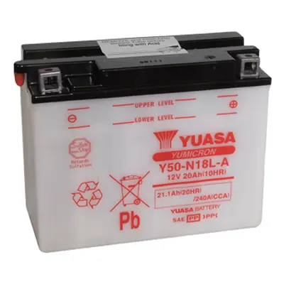 Motobaterie YUASA (originál) Y50-N18L-A, 12V, 20Ah