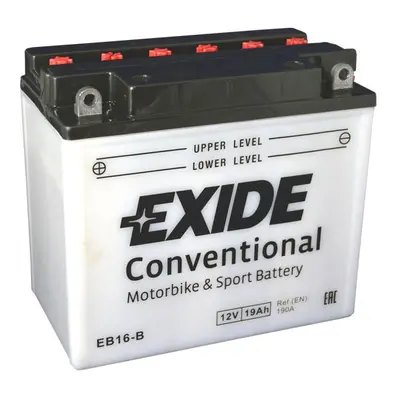 Motobaterie EXIDE BIKE Conventional 19Ah, 12V, EB16-B