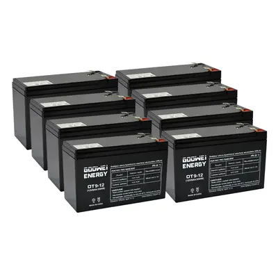 Baterie pro UPS (8x Goowei Energy OT9-12)