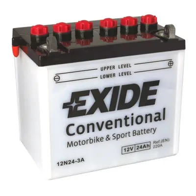 Motobaterie EXIDE BIKE Conventional 24Ah, 12V, 12N24-3A