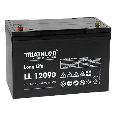 TRIATHLON LL12090 (12V - 90Ah) Záložní baterie "long life"