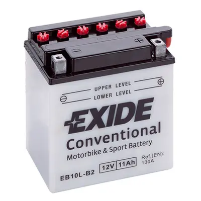 Motobaterie EXIDE BIKE Conventional EB10L-B2, 12V, 11Ah, 130A