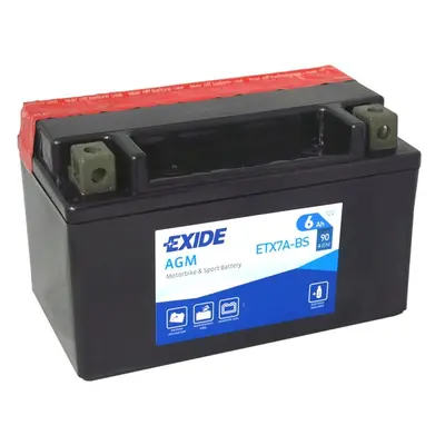 Motobaterie EXIDE ETX7A-BS, 12V, 6Ah, 90A