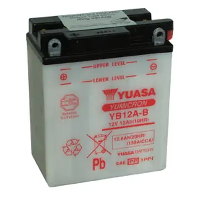 Motobaterie YUASA (originál) YB12A-B, 12V, 12Ah