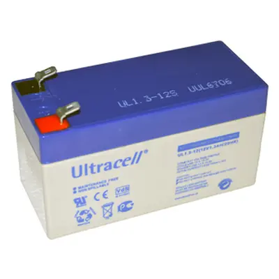 Ultracell UL1.3-12 (12V - 1,3Ah), VRLA-AGM záložní baterie