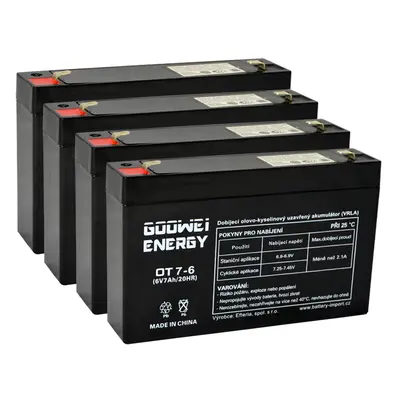 Baterie pro UPS (4x Goowei Energy OT7-6 F1)