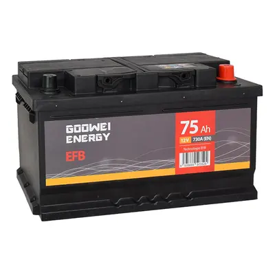 GOOWEI ENERGY 12V 75Ah 730A EFB75