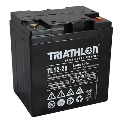 TRIATHLON TL12-28 (12V - 28Ah) Záložní baterie "long life"