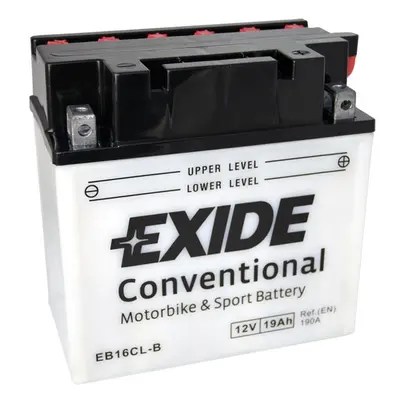 Motobaterie EXIDE BIKE Conventional 19Ah, 12V, EB16CL-B