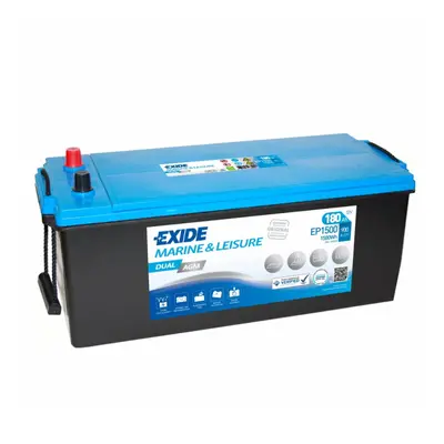 Exide Dual AGM 12V 180Ah 900A EP1500