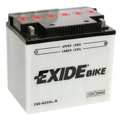 Motobaterie EXIDE BIKE Conventional E60-24AL-B, 12V, 28Ah, 280A