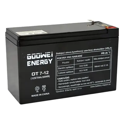 Goowei Energy OT7-12 F2 12V 7Ah APC RBC2