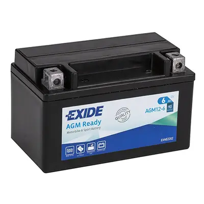 Motobaterie EXIDE BIKE AGM Ready 6Ah, 12V, AGM12-6 (YTX7A-BS)