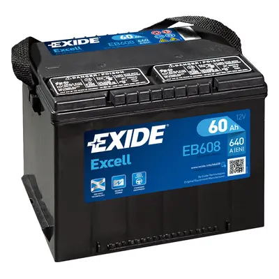 Exide Excell 12V 60Ah 640A EB608