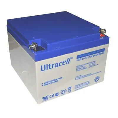 Ultracell UCG26-12 (12V - 26Ah), VRLA-GEL trakční baterie