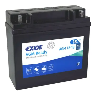 Motobaterie EXIDE BIKE AGM Ready 18Ah, 12V, AGM12-18 (GARDEN)