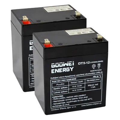 Goowei Energy OT5-12 F2 12V 5Ah APC RBC118