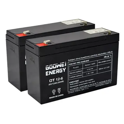 Goowei Energy OT12-6 6V 12Ah APC RBC3