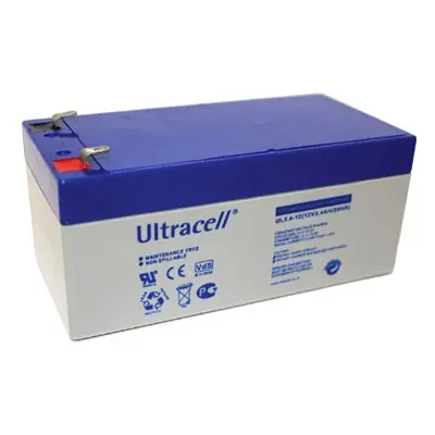 Ultracell UL3.4-12 F1 (12V - 3,4Ah), VRLA-AGM záložní baterie