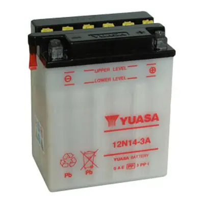 Motobaterie YUASA (originál) 12N14-3A, 12V, 14Ah