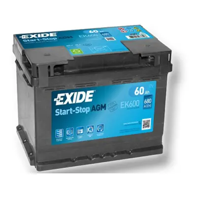 Exide Start-Stop AGM 12V 60Ah 680A EK600