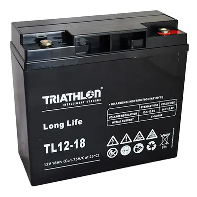 TRIATHLON TL12-18 (12V - 18Ah) Záložní baterie "long life"