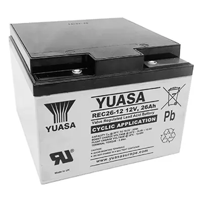 Trakční baterie YUASA REC26-12I, 26Ah, 12V