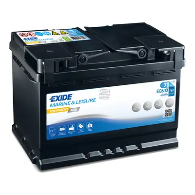 Exide EQUIPMENT AGM 12V 70Ah 600A EQ600