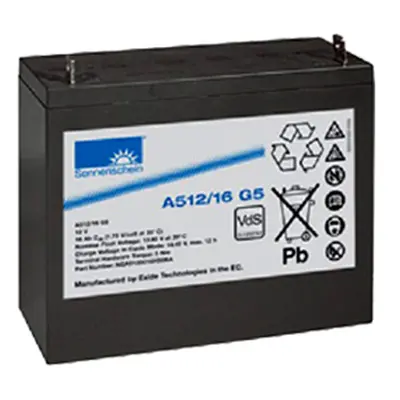 Gelový trakční akumulátor SONNENSCHEIN A512/16 G5, 12V, 16Ah