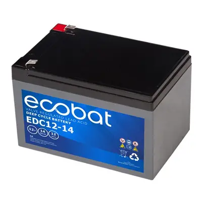 Ecobat Trakční baterie EDC12-14, 14Ah, 12V