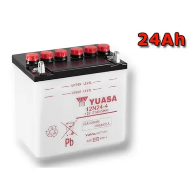 Motobaterie YUASA (originál) 12N24-4, 12V, 24Ah