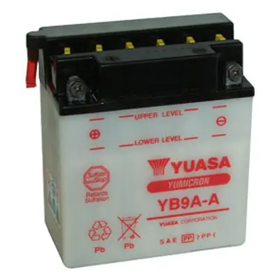 Motobaterie YUASA (originál) YB9A-A, 12V, 9Ah