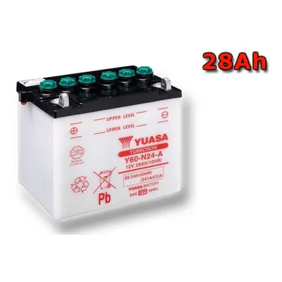 Motobaterie YUASA (originál) Y60-N24-A, 12V, 28Ah