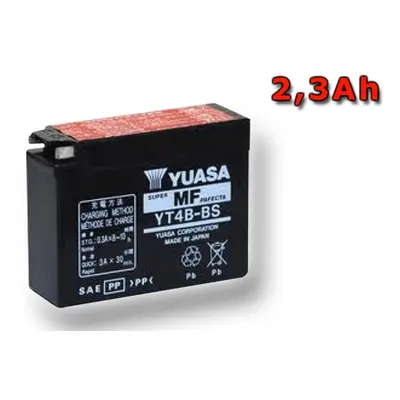 Motobaterie YUASA (originál) YT4B-BS, 12V, 2,3Ah