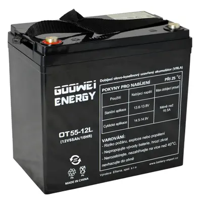 Trakční (GEL) baterie GOOWEI ENERGY OTL55-12 55Ah 12V