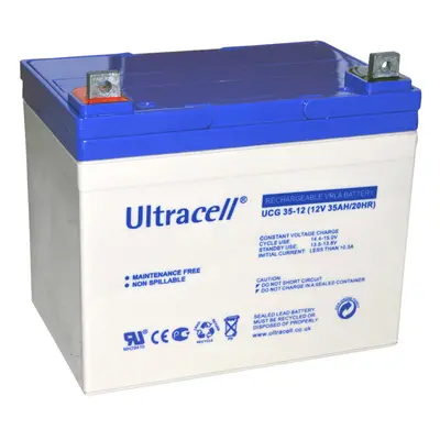 Ultracell UCG35-12 (12V - 35Ah), VRLA-GEL trakční baterie