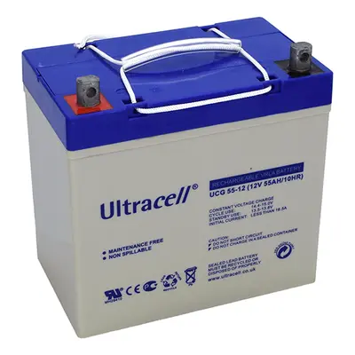 Ultracell UCG55-12 (12V - 55Ah), VRLA-GEL trakční baterie