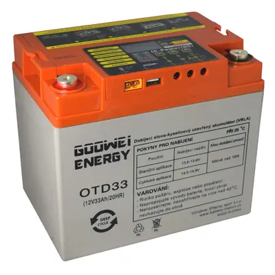 DEEP CYCLE (GEL) baterie GOOWEI ENERGY OTD33 33Ah 12V