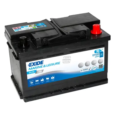 Exide Dual 12V 70Ah 760A EP600