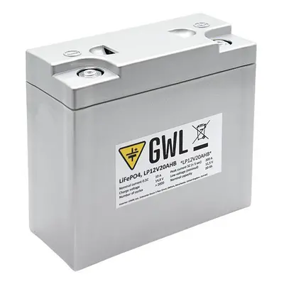 GWL/POWER GWL POWER Lithium Yttrium - LiFePO4/LiFeYPO4 akumulátor 12V, 20Ah