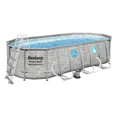 Bazén BESTWAY Power Steel Rattan Swim Vista 5,49 x 2,74 x 1,22 m - 56716 TP56716