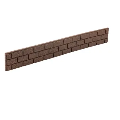 Multy home Zahradní palisáda BRICKS 120 x 15 cm, hnědá (se spojkou a hřeby)