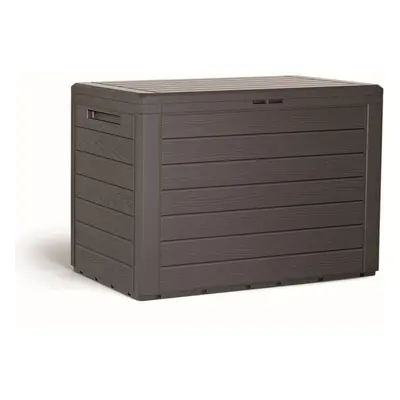 Zahradní box WOODEBOX 190 l - tmavě hnědá 78 cm PRMBWL190-440U