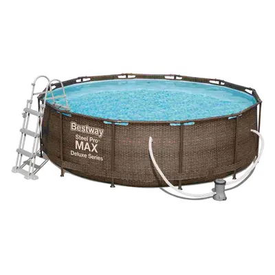 Bazén BESTWAY Steel Pro Max Rattan 3,66 x 1 m - 56709 TP56709