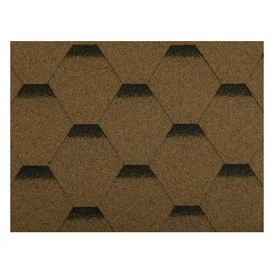 Gutta Asfaltový šindel Guttatec Hexagonal hnědý, 3 m2/bal