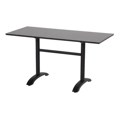 Bistro stůl Sophie s HPL deskou o rozměru 140x67,5 cm sklápěcí, Carbon Black HN65919108