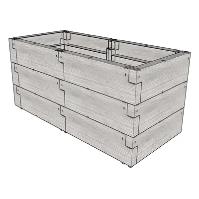 vyvýšený záhon JUWEL TIMBER 3ER-SET LG3178