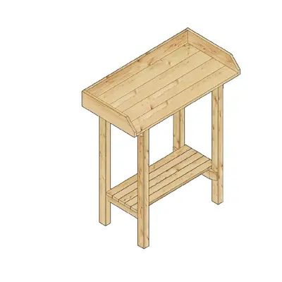 Pracovní stůl do skleníku LANITPLAST HOLZ (S712) LG2439